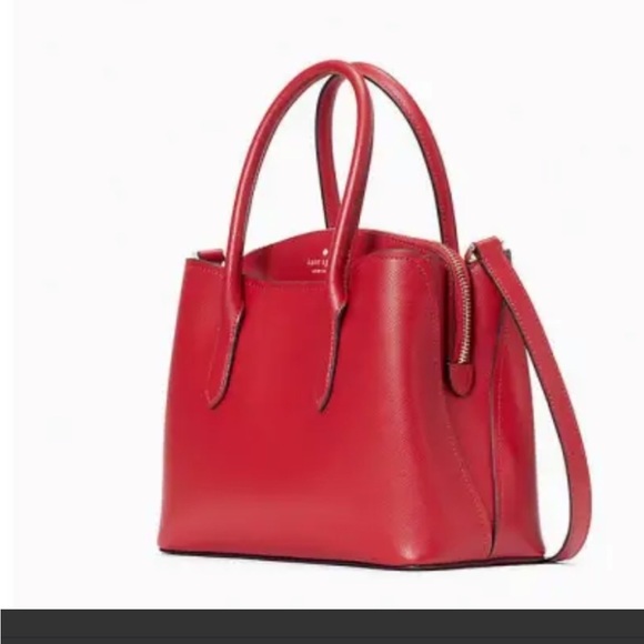 New! Kate spade candied cherry saffiano leather medium satchel. - Picture 6 of 13